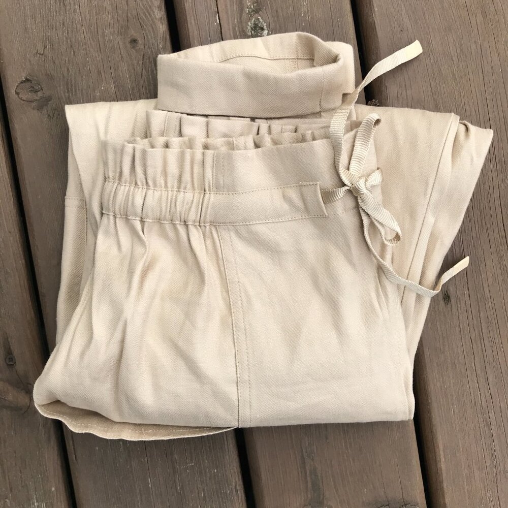 Hudson North high waist linen blend trousers, size 12 (fits 6-12)